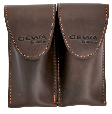 GEWA Crazy Horse Bugle Double für 2 Waldhornmundstücke, braun
