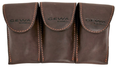 GEWA Crazy Horse Bugle Triple für 3 Waldhornmundstücke, braun