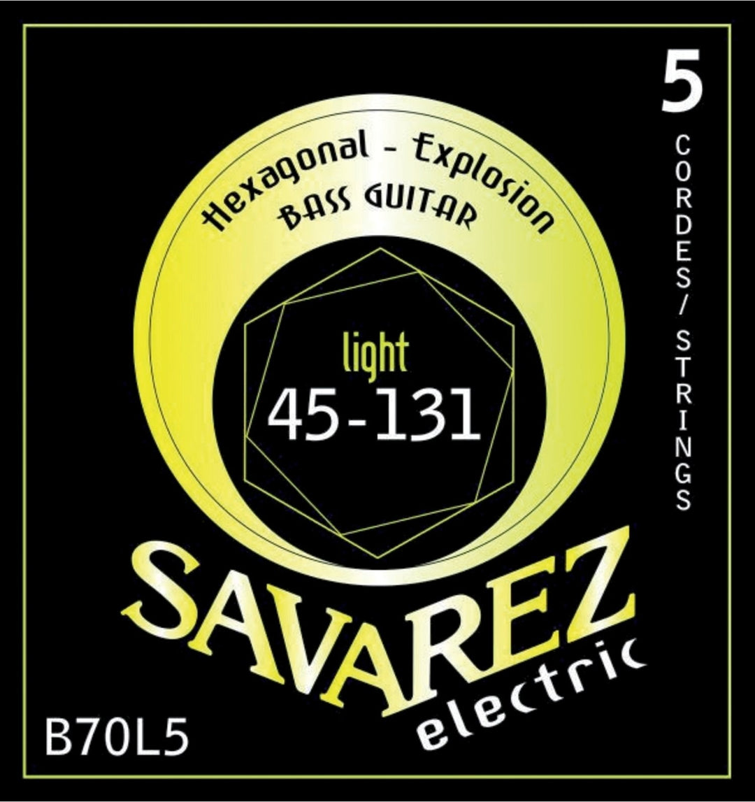 Savarez E-Bass Saiten Hexagonal Explosion - 5-str. Light (B70L5)