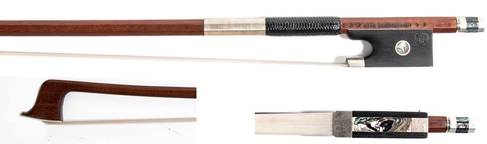 Otto Dürrschmidt GEWA Exclusive Geigenbogen, Pernambuco, rund, Silber