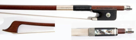Otto Dürrschmidt GEWA Exclusive Cellobogen, Pernambuco, runde Stange, Silber