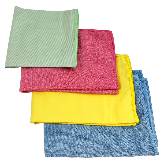 Mikrofaser-Reinigungstuch-Set, 4er-Pack