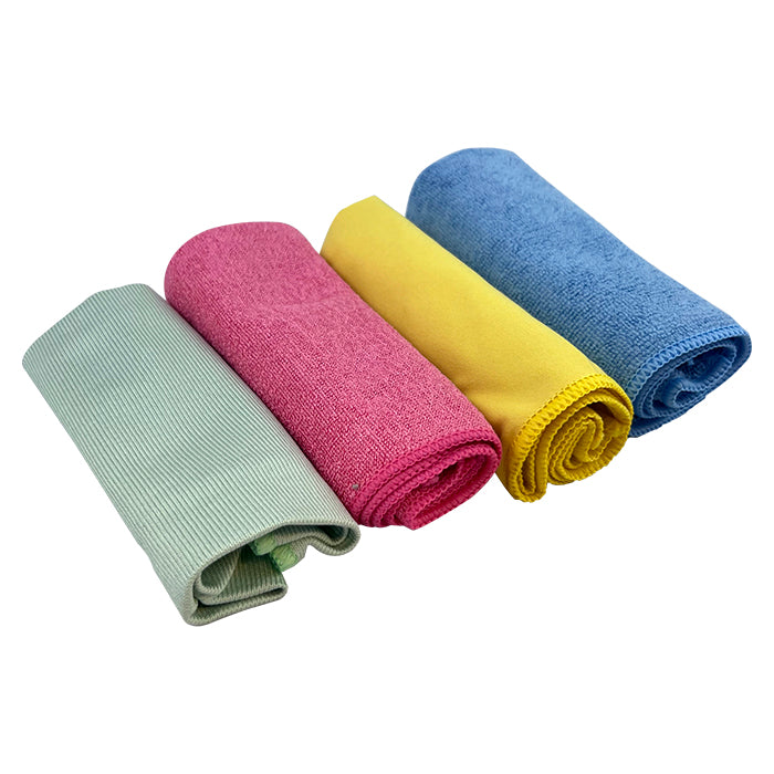 Mikrofaser-Reinigungstuch-Set, 4er-Pack