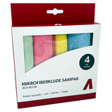 Mikrofaser-Reinigungstuch-Set, 4er-Pack