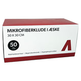 Mikrofasertücher im Karton, 30x30cm, 180gsm, 50 Stück