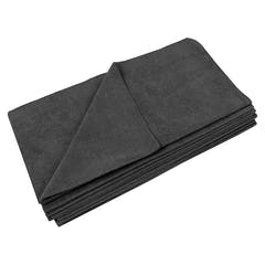 Mikrofasertuch, 40x40cm, 330gsm, 10 Stück Schwarz
