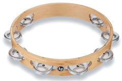 Latin Perkussion Tambourine Pro 10 in Single Row Tambourin - Aluminium (LP380A-AL)