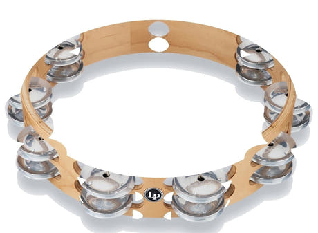 Latin Perkussion Tambourine Pro 10 in Double Row - LP380B-AL (LP380B-AL)