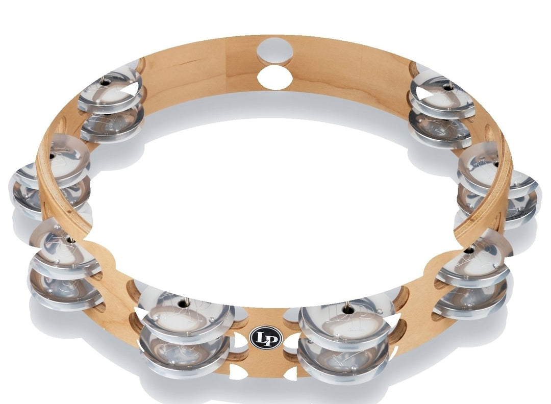 Latin Perkussion Tambourine Pro 10 in Double Row - LP380B-AL (LP380B-AL)