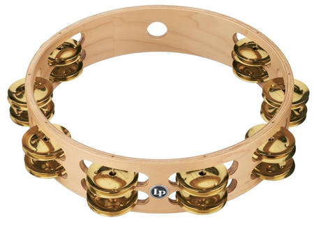 Latin Perkussion Tambourine Pro 10 in Double Row - LP380B-BR (LP380B-BR)