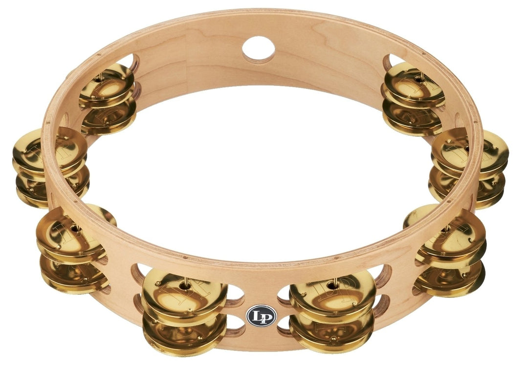 Latin Perkussion Tambourine Pro 10 in Double Row - LP380B-BR (LP380B-BR)