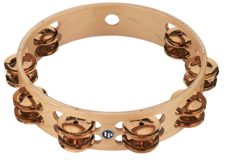 Latin Perkussion Tambourine Pro 10 in Double Row - LP380B-BZ (LP380B-BZ)