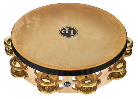 LP Pro LP384-BR 10", Messing, zweireihig, mit Fellen