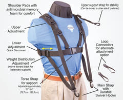Neotech Pad-It Tuba Harness, Tragegurt mit Memory-Schaum