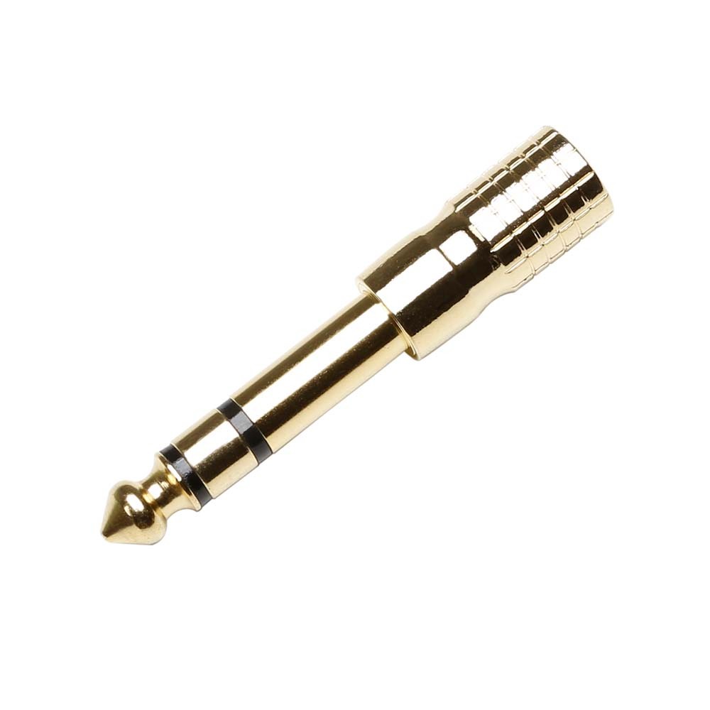Adapter 3,5mm Stereo Klinke zu 6,3mm Stereo Klinke (Gold)