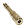 Adapter 3,5mm Stereo Klinke zu 6,3mm Stereo Klinke (Gold)