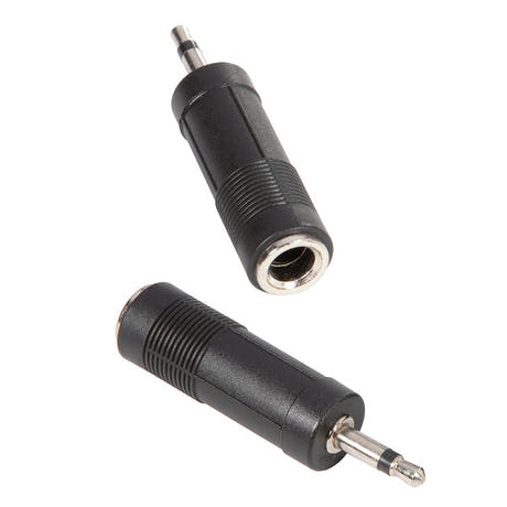 Adapter Audiostecker 6.3 mm Mono Klinke weiblich auf 3.5 mm Mono Klinke