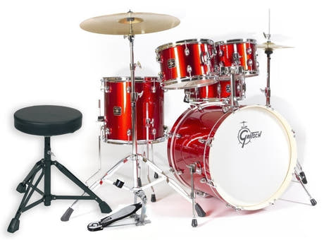 Gretsch Energy trommesæt 20", Red, med Paiste 101 (2 bækkener)