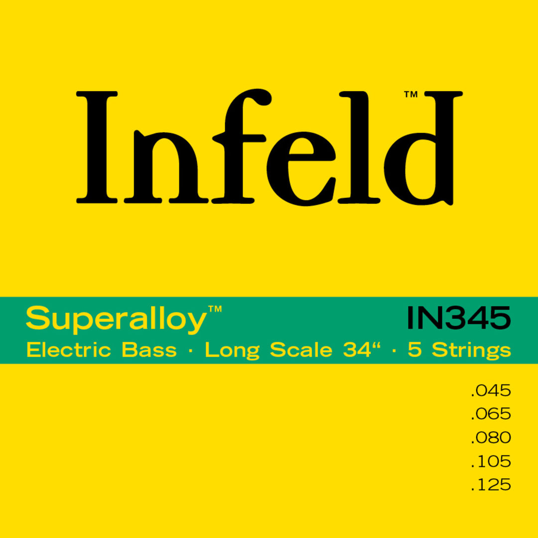 Thomastik-Infeld E-Bass Saiten Superalloy. Round Wound Long Scale - Set 5-saitig lang (IN345)