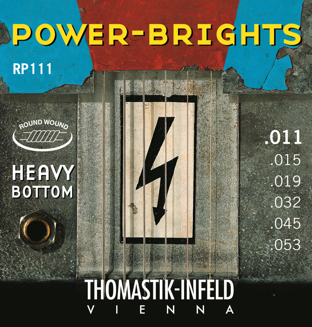 Thomastik-Infeld Saiten für E-Gitarre Power Brights Serie - Satz 011 heavy (RP111)