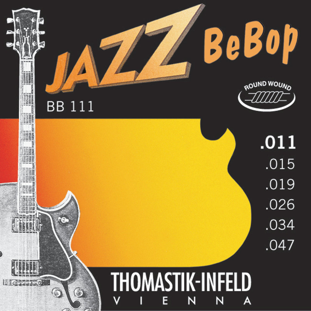 Thomastik-Infeld Saiten für E-Gitarre Jazz BeBob series Nickel Round Wound - Set 011rw (BB111)