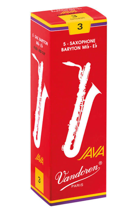 Vandoren Blätter Baritonsaxophon Java Filed Red - 2 1/2