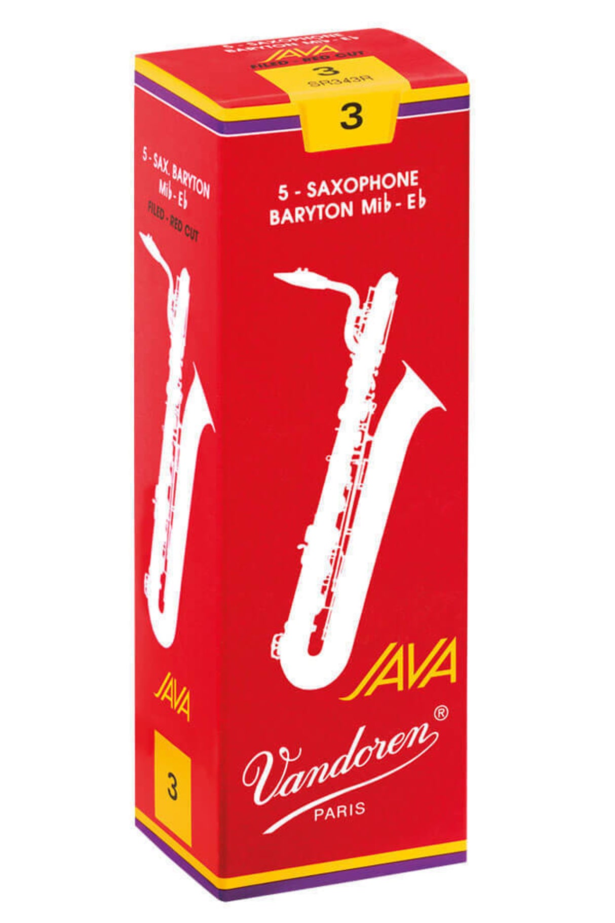 Vandoren Blätter Baritonsaxophon Java Filed Red - 2 1/2