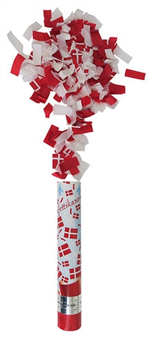 Konfettikanonen Handgehalten (Rot, Weiß, 30cm)