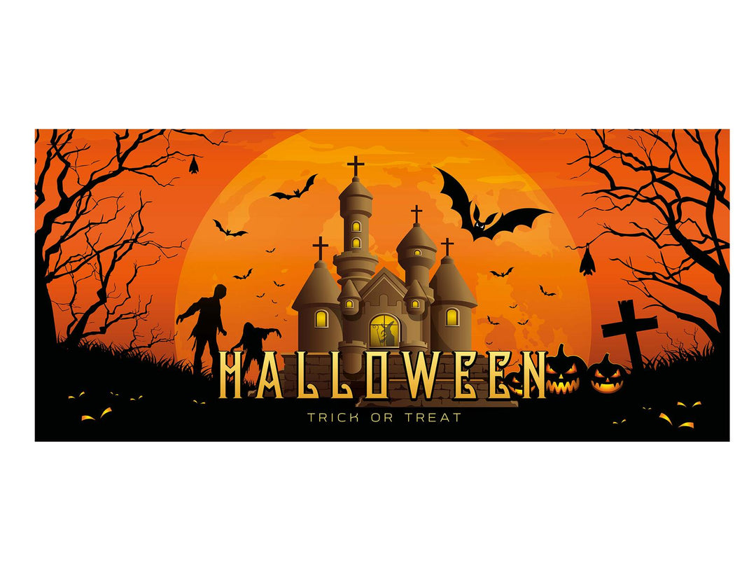 Halloween-banner Haunted House, XXL, 400x180 cm