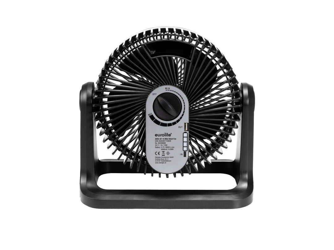 EUROLITE AKKU AF-10 Mini Leiser Ventilator