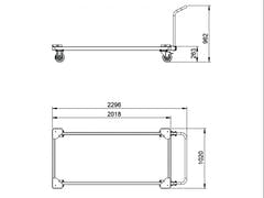 ALUTRUSS BE-1WG Stage Trolly
