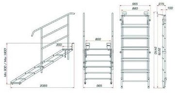 GUIL ECP-06/440 Stage Treppe Outdoor