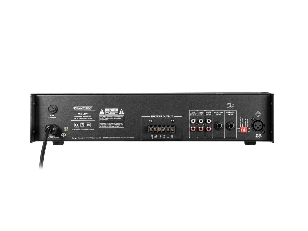 OMNITRONIC MA-120P PA-Mischverstärker