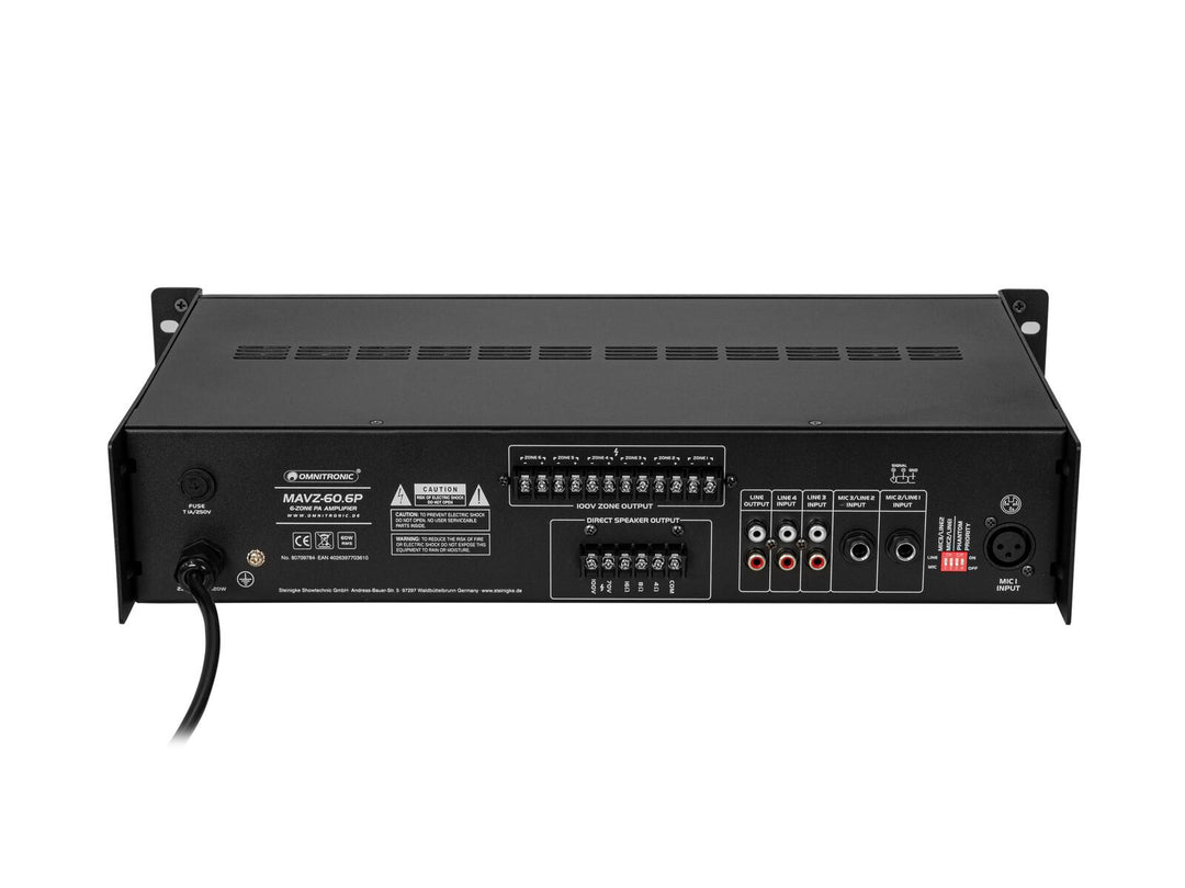 OMNITRONIC MAVZ-60.6P PA-Mischverstärker