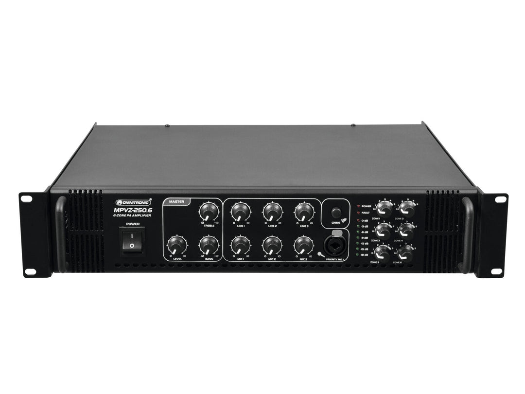 OMNITRONIC MPVZ-250.6 PA-Mischverstärker