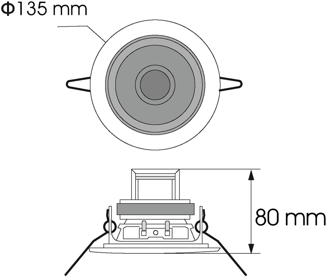 OMNITRONIC CS-4W Deckenlautsprecher weiß