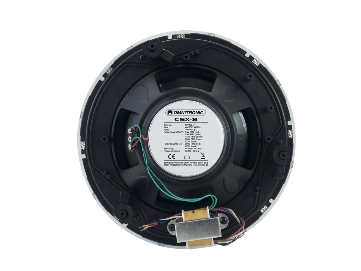 OMNITRONIC CSX-8 Ceiling Speaker white