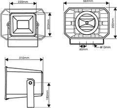 OMNITRONIC HS-60 PA-Hornlautsprecher