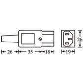 Netzstecker IEC Gerät (Buchse)