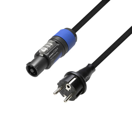 Adam Hall Cables 5 STAR PCON 0300 - Stromkabel | Neutrik powerCON® zu CEE 7/7 mit Titanex®-Leitung | 3 m