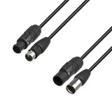 Adam Hall-Kabel 5 STAR H TCON 5D 0150 IP65 - Hybridkabel | Strom und DMX | Neutrik® XLR 5-polig IP65 x TRUE1® | 1,5 m
