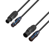 Adam Hall Cables 5 STAR H TCON 5D 0150 – Hybridkabel | Strom und DMX | Neutrik® 5-polig XLR x TRUE1® | 1,5 m