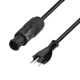 Adam Hall Cables 5 STAR TCON 0150 CH - Stromkabel | Neutrik TRUE1® x SEV M12 | 1,5 m