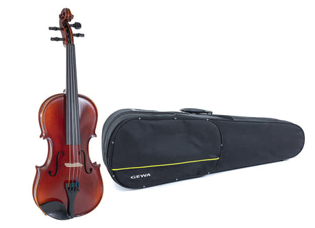 GEWA Geigen Ideale - 1/2 (Spielbereit inkl. shaped case, ohne Bogen, mit Larsen Aurora Saiten, transportsicher)