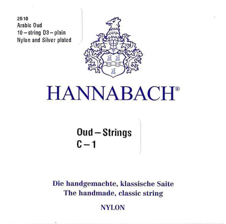 Hannabach Oud Saiten Arabische Aoud Nylon - 10-saitig (2510)