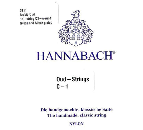 Hannabach Oud Saiten Arabisch Aoud Nylon - 11-saitig (2511)