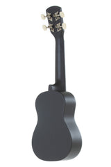 Miguel Almeria Player Pack, Sopran-Ukulele matt schwarz mit Gig Bag