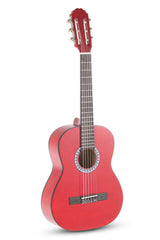 VGS Basic klassische Gitarre 1/2, transparentes Rot