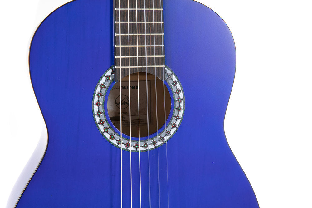 VGS Basic klassische gitarren 1/2, transparent blau