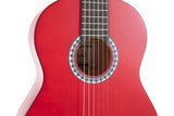 VGS Basic klassische gitarren 3/4, transparent rot